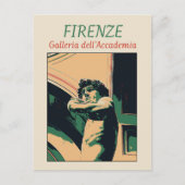 Florence David Michelangelo illustreert Italië Pos Briefkaart (Voorkant)