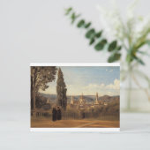 Florence, de Boboli-tuinen van Camille Corot Briefkaart (Staand voorkant)