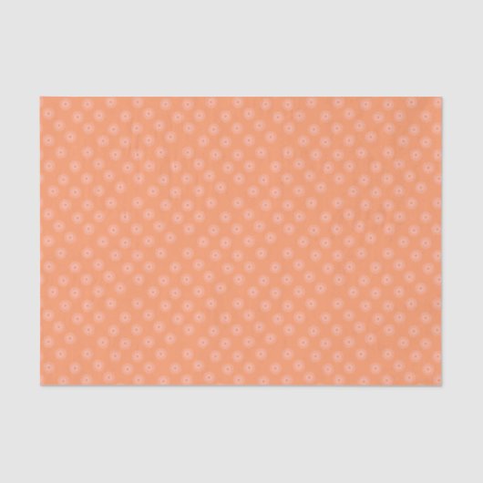 Florence Design on Peach Color Background Tissuepapier (Voorkant)