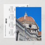 Florence Duomo 2012 Pocket Calendar Briefkaart (Voorkant / Achterkant)