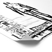Florence Duomo Black & White Gormley Poster (Hoek)