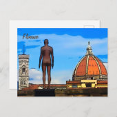 Florence Duomo Dome Antony Gormley Briefkaart (Voorkant / Achterkant)