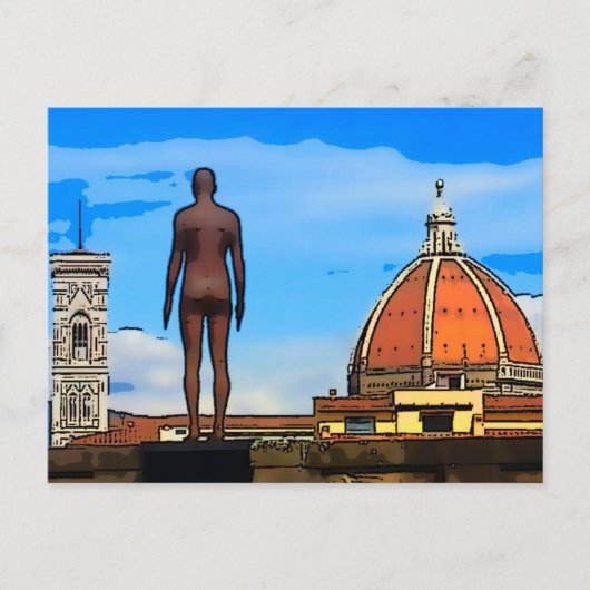 Florence Duomo Dome Antony Gormley Briefkaart (Voorkant)