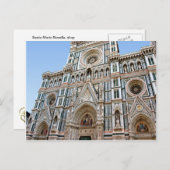 Florence Duomo - Kathedraal fascade Briefkaart (Voorkant / Achterkant)