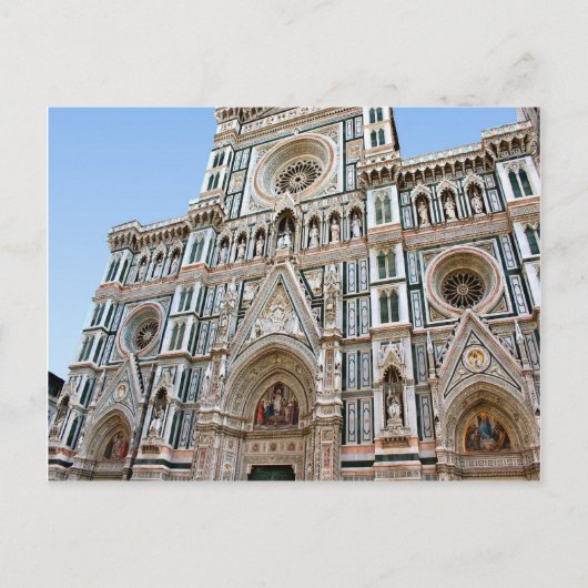 Florence Duomo - Kathedraal fascade Briefkaart (Voorkant)