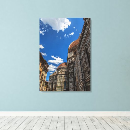 Florence Duomo twee Canvas Afdruk (Insitu (Houten vloer))