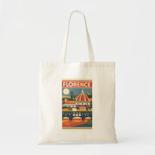 Florence Duomo Vintage Reistas Tote Bag Italië 