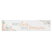 Florence Easter Spring Bible verse Table Runner Korte Tafelloper (Horizontaal)