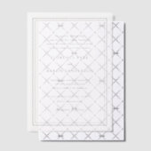 Florence Elegante bruiloft Vellum Uitnodigingen (Offset (Uitnodiging))