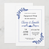 Florence Engagement Party Kaart (Voorkant / Achterkant)