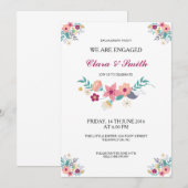 Florence Engagement Party Kaart (Voorkant / Achterkant)