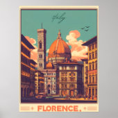 Florence, firenze italia reizen geschenken poster (Voorkant)