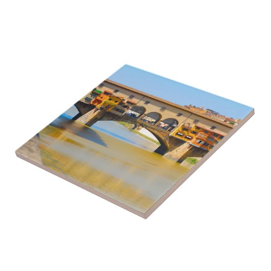 Florence-Firenze, Ponte vecchio Tegeltje (Zijkant)