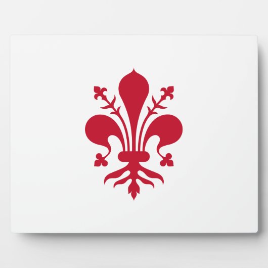 Florence Flag Plaque Fotoplaat (Voorkant)