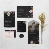 Florence foto bruiloft uitnodiging met RSVP