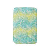 Florence  geel en blauw gradiënt badmat (Voorkant Verticaal)