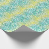 Florence  geel en blauw gradiënt cadeaupapier (Hoek)