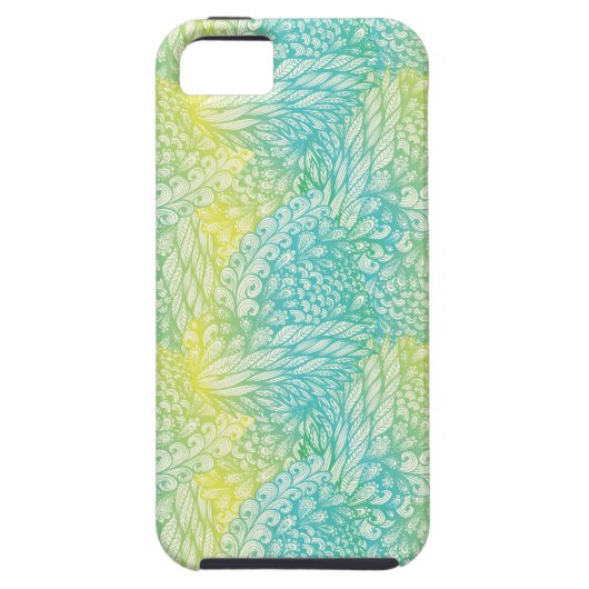 Florence  geel en blauw gradiënt Case-Mate iPhone case (Achterkant)