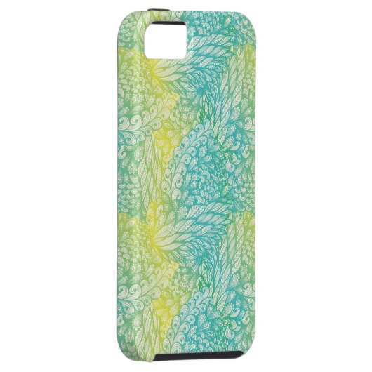 Florence  geel en blauw gradiënt Case-Mate iPhone case (Back/Rechts)