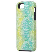 Florence  geel en blauw gradiënt Case-Mate iPhone case (Achterkant Links)