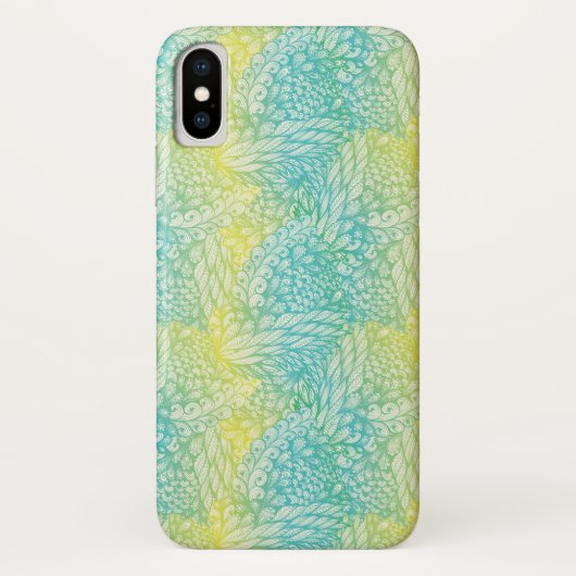 Florence  geel en blauw gradiënt Case-Mate iPhone case (Achterkant)