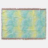 Florence  geel en blauw gradiënt deken (Voorkant)