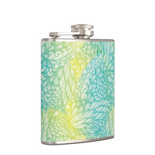 Florence  geel en blauw gradiënt heupfles (Rechts)