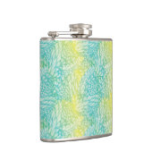 Florence  geel en blauw gradiënt heupfles (Rechts)