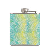 Florence  geel en blauw gradiënt heupfles (Achterkant)