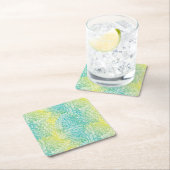 Florence  geel en blauw gradiënt kartonnen onderzetters (Insitu)