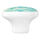 Florence geel en blauw gradiënt keramische knop (Zijkant)