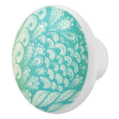 Florence geel en blauw gradiënt keramische knop (Rechts)