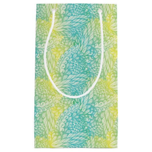 Florence geel en blauw gradiënt klein cadeauzakje (Voorkant)