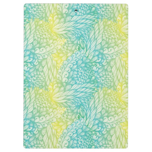 Florence  geel en blauw gradiënt klembord (Achterkant)