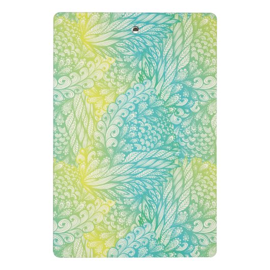 Florence  geel en blauw gradiënt mini klembord (Achterkant)