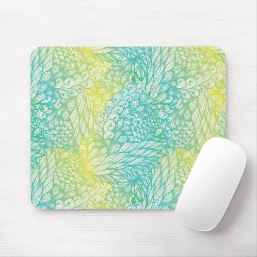 Florence  geel en blauw gradiënt muismat (Met muis)