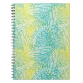 Florence  geel en blauw gradiënt notitieboek (Voorkant)