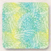 Florence  geel en blauw gradiënt onderzetter (Voorkant)