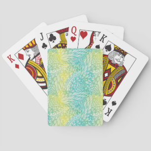 Florence geel en blauw gradiënt pokerkaarten