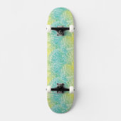 Florence  geel en blauw gradiënt skateboard (Voorkant)