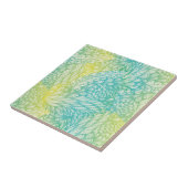 Florence  geel en blauw gradiënt tegeltje (Zijkant)