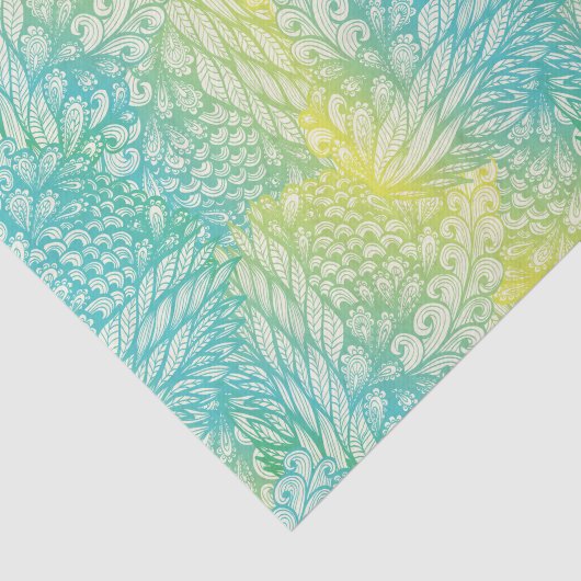 Florence  geel en blauw gradiënt tissuepapier (Detail)