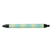 Florence  geel en blauw gradiënt zwarte inkt pen (Voorkant)