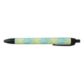 Florence  geel en blauw gradiënt zwarte inkt pen (Bodem)