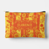 Florence Geel en Sinaasappel Bloemen Etui (Voorkant)
