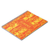 Florence Geel en Sinaasappel Bloemen Notitieboek (Linkerzijde)