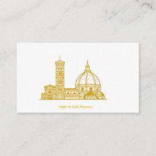 Florence Gold Duomo Kaart -Gemaakt in Italië
