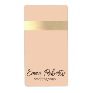 Florence Gouden Folie Rustieke Faux Etiket