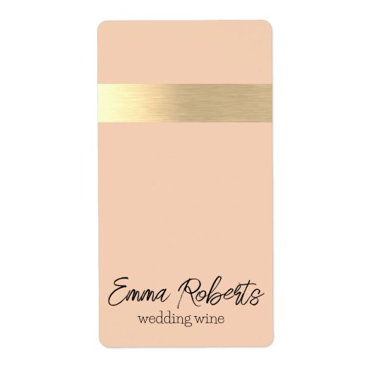 Florence Gouden Folie Rustieke Faux Etiket (Voorkant)