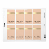 Florence Gouden Folie Rustieke Faux Etiket (Full Sheet)